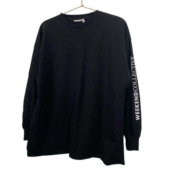 Asos Design Womens 4 Blck Weekend Collective Crew Neck‎ Long Sleeve WP284 - Picture 2 of 6